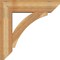 Ekena Millwork Thorton Slat Rough Sawn Bracket w/ Offset Brace, Western Red Cedar, 8"W x 30"D x 30"H BKT0806X30X30THR06RWR - alternate 4